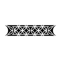 Minimalist Geometric Border , Black and White Pattern, Element vector