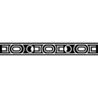 Geometric Black Border on White Background Abstract Pattern vector