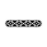 Geometric Black White Repeating Pattern on Light Gray Background vector