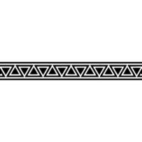 Minimalist Geometric Triangle Border on White Background vector