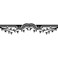 Minimalist Floral Border , Elegant, Spring Theme, White Background vector