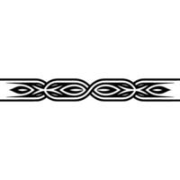 Abstract Black Border on White, Geometric Ornament, Minimalist vector