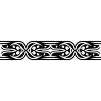 Ornate Black Border on White Background Decorative Pattern vector
