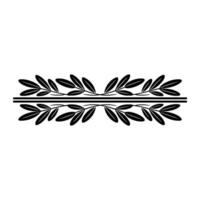 Elegant Leaf Border , Decorative Element vector