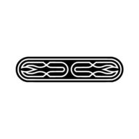 Minimalist Black and White Abstract Element vector