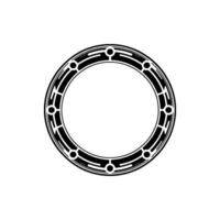 Geometric Circle Frame, Modern Minimalist Element vector