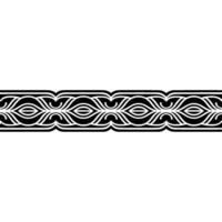 Abstract Black and White Ornamental Border, Ornament vector