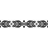 Minimalist Coastal Border in Black on Gradient Gray vector