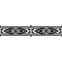 Ornate Black Border with Geometric Pattern on a Gradient Background vector