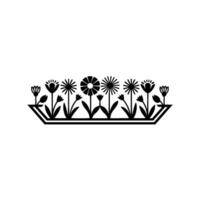 Minimalist Floral Arrangement Silhouette on Light Background vector