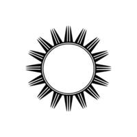 Black White Sunburst, Modern, Minimalist vector