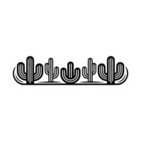 Minimalist Cactus Line Art Desert Motif, Modern vector
