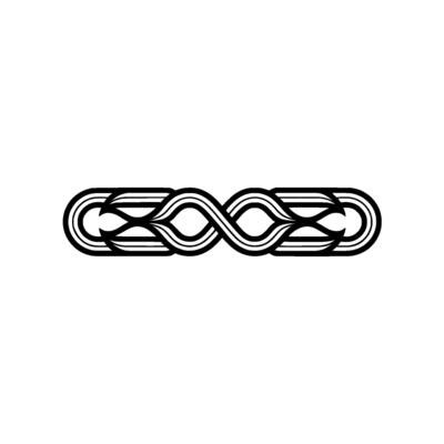 Abstract Infinity Symbol, Black and White, Minimalist Aesthetic
