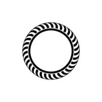 Minimalist Black White Circle, Element vector