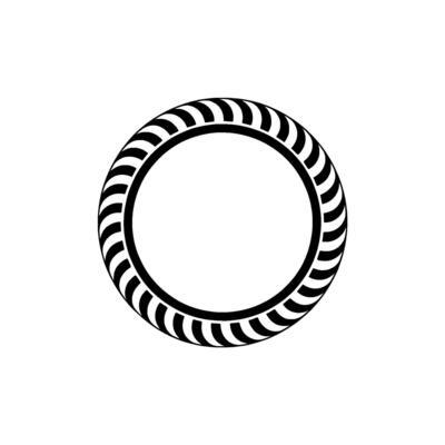 Minimalist Black White Circle, Element