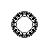 Stylized Circular Diagram, Minimalist, Abstract Concept vector