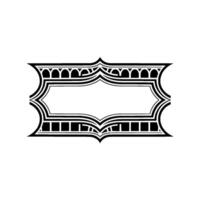 Art Deco Frame, Elegant Border, Vintage, Minimalist vector