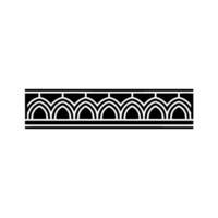 Art Deco Arch Border, Elegant Element vector
