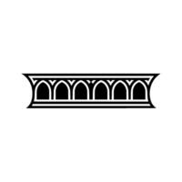 Ornate Black Archway, Vintage Element vector
