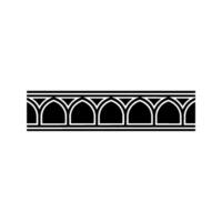 Gothic Arch Border, Minimalist, Elegant Ornamentation vector