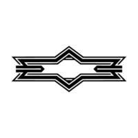 Geometric Starburst Emblem, Minimalist vector