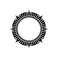 Geometric Tribal Circle, Minimalist vector