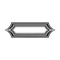 Geometric Deco Border, Minimalist vector