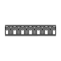 Art Deco Arch Motif, Elegant Border vector