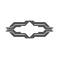 Geometric Deco Emblem, Minimalist, Abstract Symbol vector
