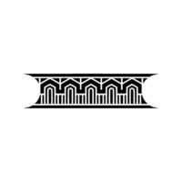 Geometric Deco Border, Minimalist, Elegant Pattern vector