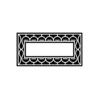 Art Deco Frame, Elegant Border, Minimalist, Vintage Style vector
