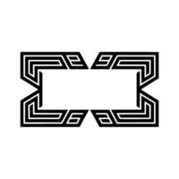Geometric Frame, Minimalist, Modern Outline vector