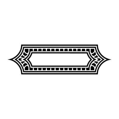 Elegant Deco Border, Vintage Element