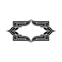 Art Deco Geometric Ornament, Elegant Border vector