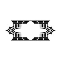 Art Deco Frame, Geometric Ornamentation, Minimalist vector
