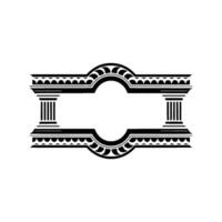 Elegant Vintage Frame, Classical, Minimalist Ornamentation vector