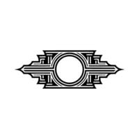 Art Deco Ornament, Geometric, Vintage Elegance vector