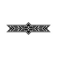 Geometric Deco Border, Art Deco Style, Elegant Division vector