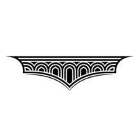 Art Deco Archway, Geometric Ornamentation, Vintage vector
