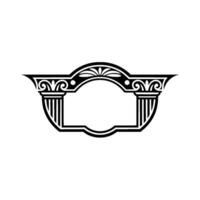 Art Deco Frame, Elegant Ornamentation, Vintage, Decorative vector
