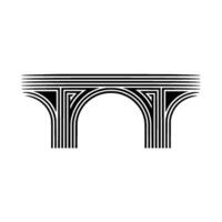 Geometric Archway, Minimalist, Linear Texture vector
