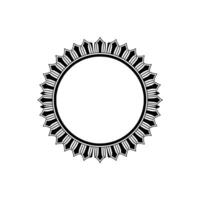 Geometric Deco Frame, Minimalist Circle Border vector