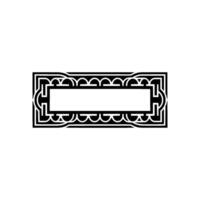 Art Deco Frame, Geometric Ornamentation, Vintage, Retro vector