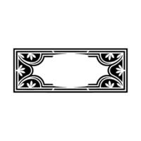 Art Deco Frame, Elegant Ornamentation, Vintage, Artdeco vector