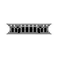 Elegant Corinthian Arch Border, Vintage vector