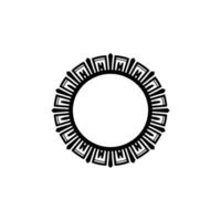 Geometric Tribal Circle, Minimalist, Pattern vector