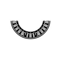 Stylized Circular Monogram, Minimalist vector