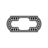 Art Deco Ornament, Elegant Frame, Vintage, Geometric vector