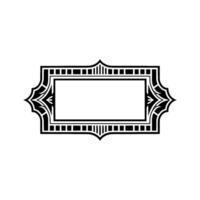 Art Deco Frame, Elegant Border, Vintage, Minimalist Layout vector