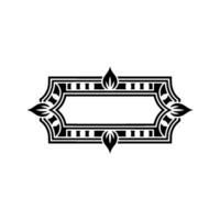 Art Deco Frame, Elegant Border, Vintage, Decorative Element vector